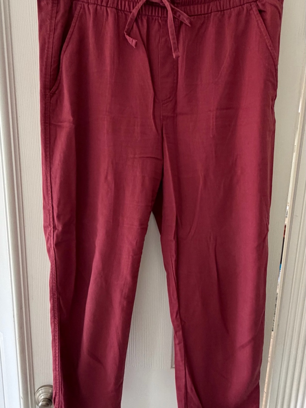 GAP Women’s Burgundy Drawstring Easy Pants M